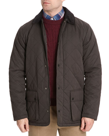 Cord Collar Quilted Jacket